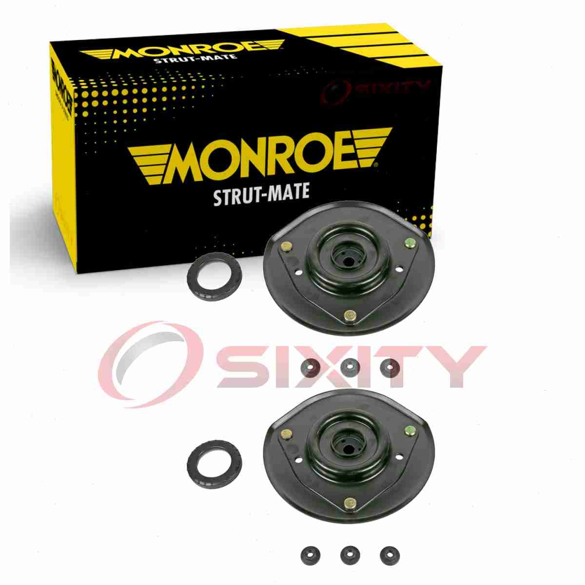 2 pc Monroe Strut-Mate Front Suspension Strut Mounts for 2001-2003 Chrysler yy