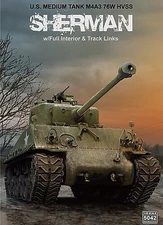 Rye M4A3 76W HVSS Sherman with Interior - Plastic Model Military Vehicle Kit