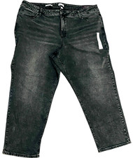 AVA  VIV Women's Black Stretch Jeans - 26 / R - High Rise Straight Hip  Thigh