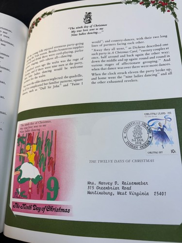 The Twelve Days of Christmas BOOK 1977 Stamps Christmas Island Limited - Picture 19 of 24