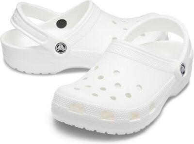 Crocs Unisex Classic Clog Shoe Style 10001-001 White