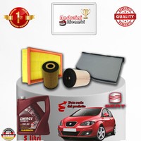 Inspektionskit Filter + ÖL Seat Altea 1.6 Tdi 66KW 90CV Von 2011->