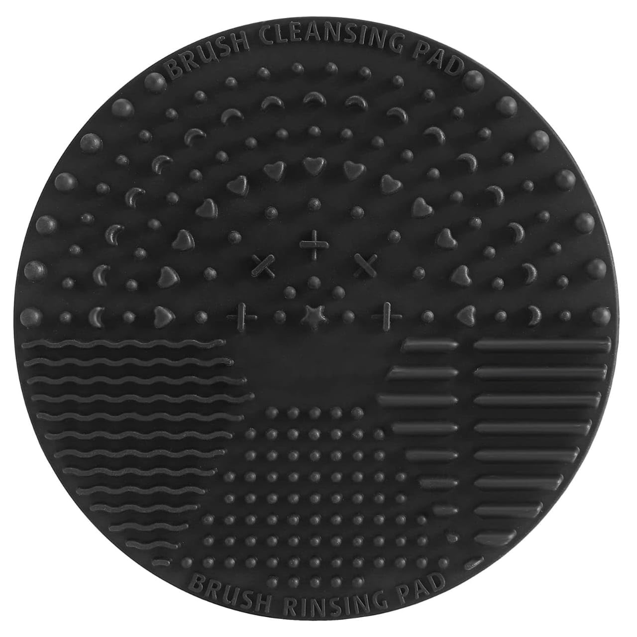 Silicone Makeup Brush Cleaning Mat - Black Brush Cleaner Pad