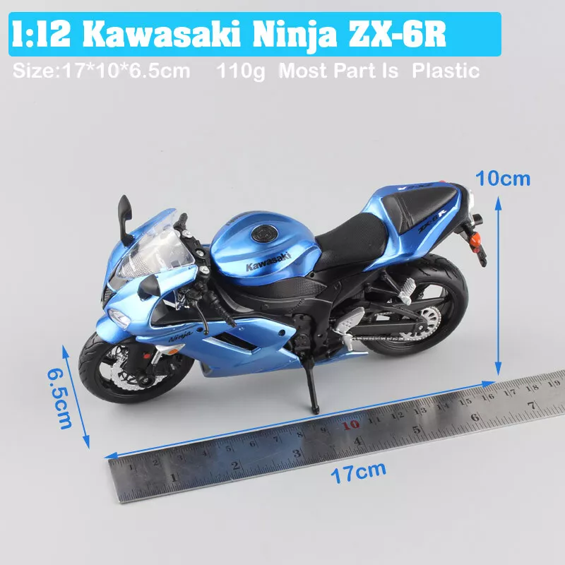 1:12 Scale Maisto Kawasaki Ninja ZX6R ZX-6R Diecast Motorcycle Toy Bike Models 1:12 Scale Maisto Kawasaki Ninja ZX6R ZX-6R Diecast Motorcycle Toy Bike Models