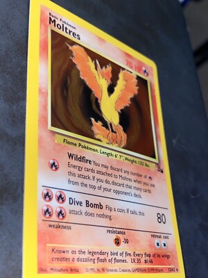 Pokemon Fossil Moltres 12/62 Holo | eBay