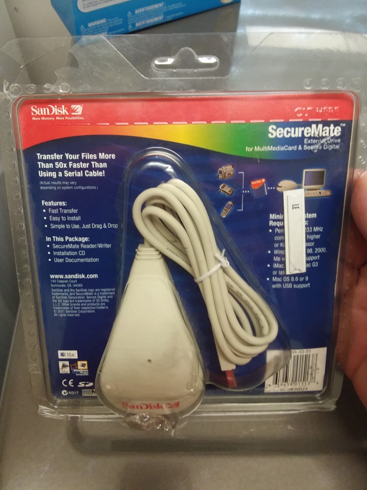 SanDisk SecureMate External Drive For Multi Media Card & Secure Digital