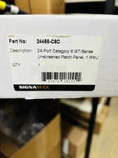 24458-C6C CAT6 (SIGNAMAX) Patch panel 24 Port, MT Series, 1U,, 24458