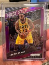 2016 17 LEBRON JAMES PANINI PRIZM FIRST STEP #6 PURPLE /75 CAVALIERS LAKERS