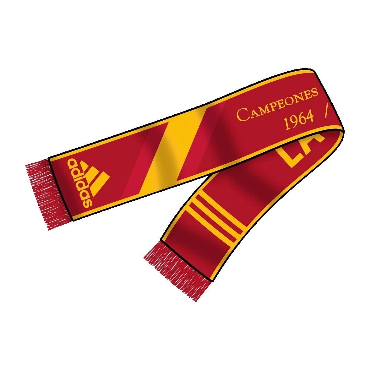 Écharpe Espagne Football - Supporters - Rouge Et Jaune - 130 Cm - Occasion
