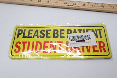 (3-Pk) Justtop Car Vehicle Reflective Student Driver Magnet Safety Sign
