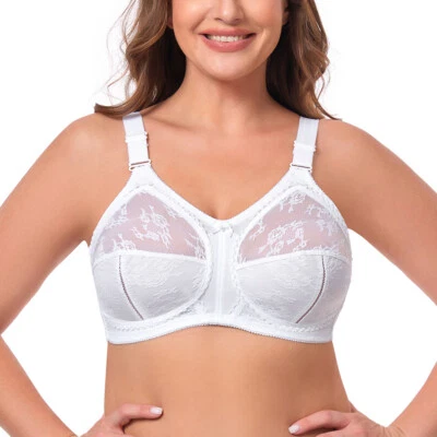 Damen Komfort Vollschalen Minimizer BH Bügellos Ohne Bügel Große Größen Unterwäs - Bild 1 von 4