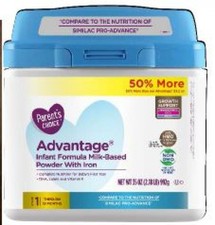 parent's choice advantage powdered formula with iron