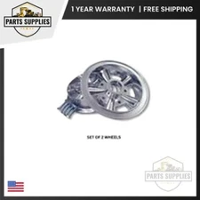 Set of 2 6" Azusa Astro Wheel w/o Bearings 3" Wide with Nuts & Bolts