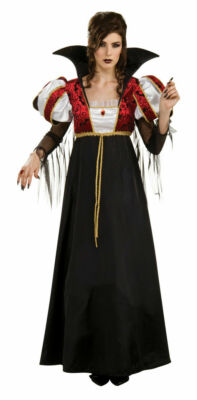 Royal Vampira Vampire Queen Gothic Twilight Fancy Dress Halloween Adult Costume
