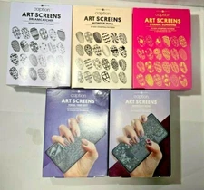 YOUNG NAILS CAPTION ART SCREENS - Nail Stamping Patterns - Multiple Styles!