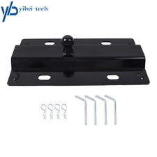 2-516 30000 Lbs Gooseneck Ball Plate 5th Wheel Rails Gooseneck Adapter Hitch