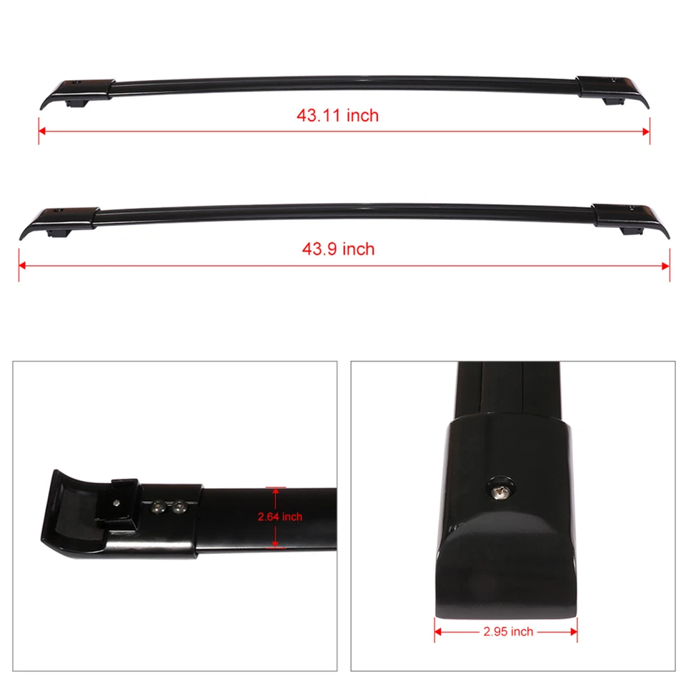 Barra transversal de techo para Honda Odyssey 2005-2010 barra portadora de carga Foto 2 de 4