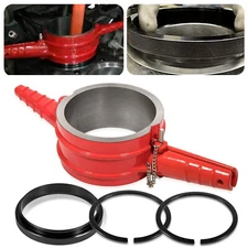 For Cummins ISX/QSX15 Piston Ring Compressor Tool & Anti-Polishing Ring Kit Red
