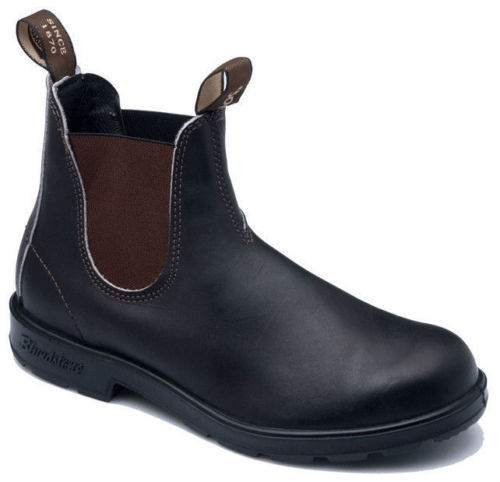 Blundstone Brown 500 Stout Round Toe Premium Leather Classic Australian Boots Blundstone Brown 500 Stout Round Toe Premium Leather Classic Australian Boots