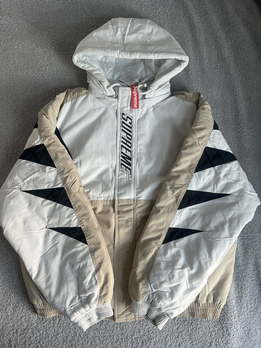 Supreme Wildcat Sideline Puffer Jacket Size LARGE White New IN HAND