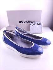 New HOGAN Ballet Ballerina Flats with Ankle Strap | EU 37 | UK 4