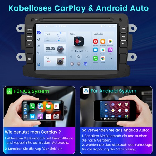 2+64G Carplay Android 13 Autoradio Für Renault Dacia Duster Sandero Lada DAB SWC - Bild 4 von 12