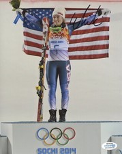 Mikaela Shiffrin Skiing Autographed Signed 8x10 Photo ACOA