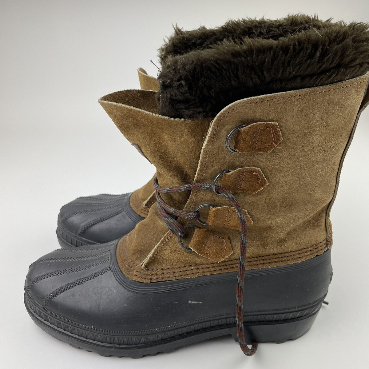 Sorel Kaufman Canada Winter Snow Leather Boots Insulated 
