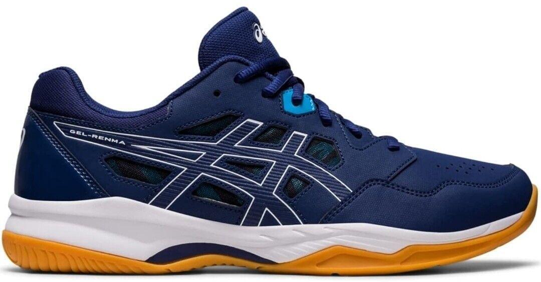 ASICS GEL-RENMA Shoes Mens Size 11 Indigo Blue Court Pickleball 1071A068-402 Size 11 - Asics Gel Renma Indigo Blue Orange for sale online  main image 2