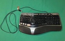 Microsoft Natural Ergonomic Keyboard 4000 v1.0 KU-0462 USB Wired Working tested