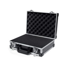 14in Aluminum Case with Customizable Pluck Foam Interior for Instruments Camera