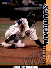 2022 Charleston RiverDogs Choice 23 Ryan Spikes Lilburn Georgia GA Baseball Card