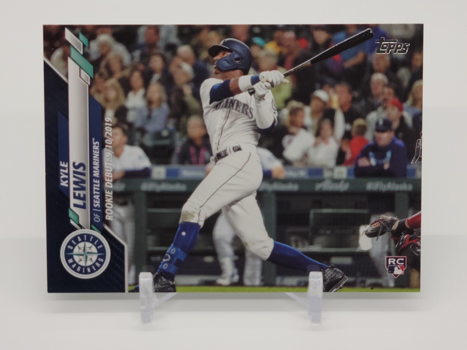 KYLE LEWIS 2020 TOPPS UPDATE SERIES ROYAL BLUE PARALLEL ROOKIE DEBUT CARD #U-21