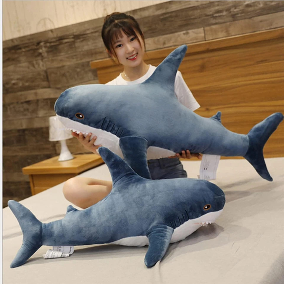 ОРИГИНАЛЬНАЯ мягкая игрушка IKEA SHARK BLAHAJ 39 1/4 дюйма супермягкая и милая подушка для детей - Изображение 4 из 4