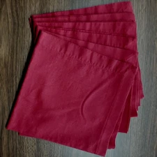 C&F Home Enterprises 18" x 18"  Burgundy Napkins, Set of 6 (84261-980S) 