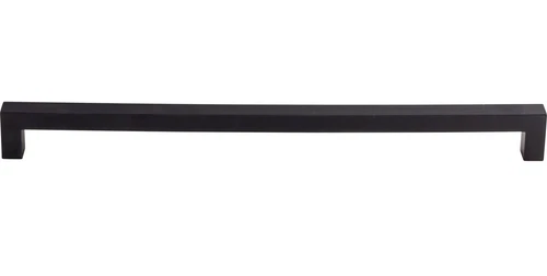 1PC Top Knobs M1840 Square 12" Center to Center Handle Cabinet Pull - Black - Picture 2 of 7