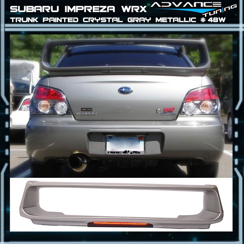 For 08-14 Subaru Impreza WRX STI Style Painted White ABS Rear Trunk Spoiler Wing | UK