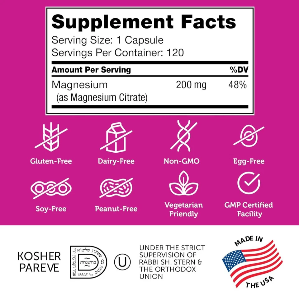 Citrato de Magnesio Alta Absorción | Citrato de Magnesio Zhaler 2 Botellas. Foto 3 de 4