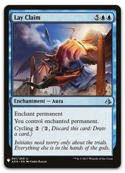 Lay Claim #61 Uncommon The List Reprints Magic: The Gathering