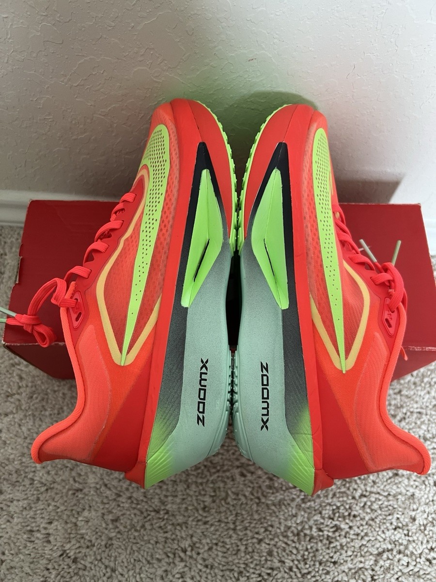 Nike Zoom Fly 6 Road Racing Shoes Bright Crimson Lime Blast  display picture 2