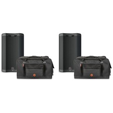 Harbinger VARI V3415 15" Powered Speakers Package w/Avenue II Road Runner Bags