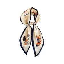 Silk Feeling Head Scarf Fashion Satin Hair Scarf Square Long Scarf for Women