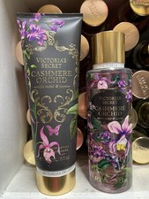 Victoria's Secret Cashmere Orchid Fragrance Body Mist And Lotion. New Set.