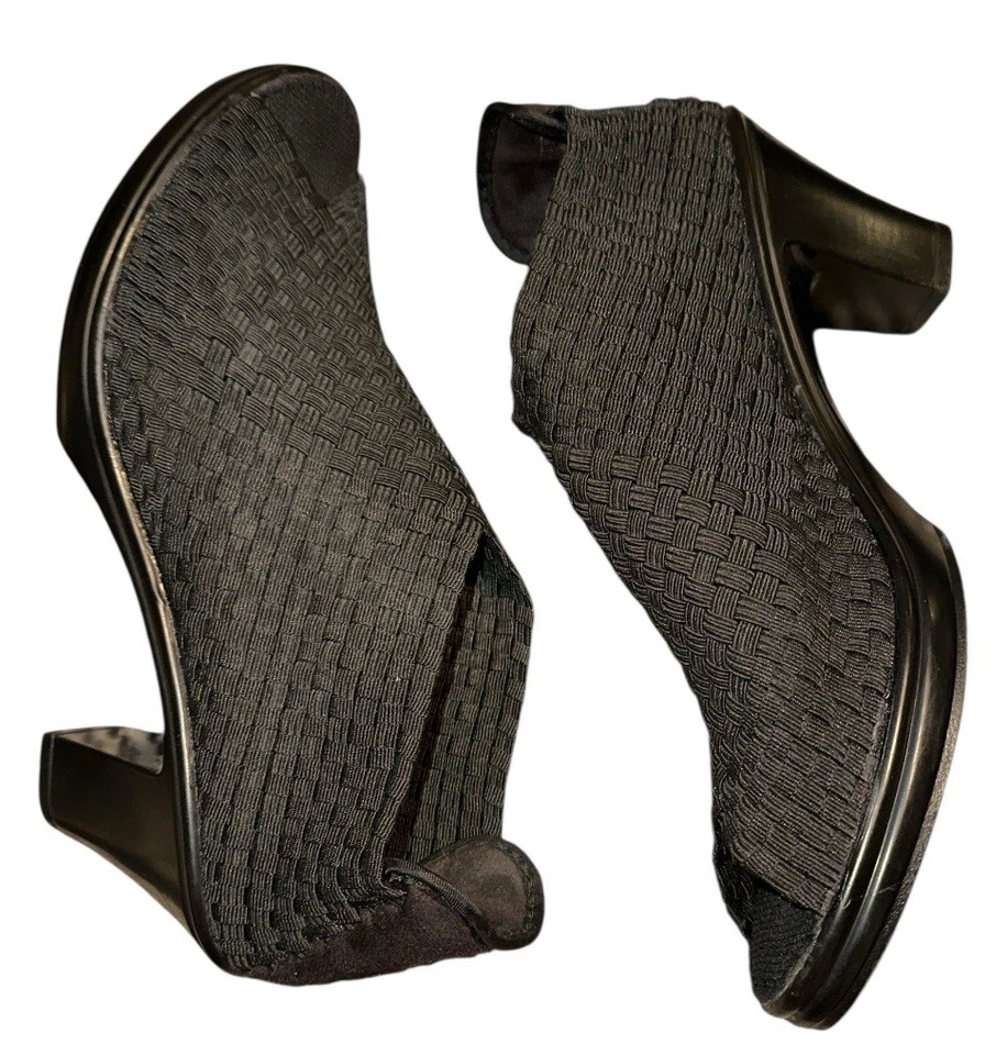 Bernie Mev. Claire Womens Size 41 / US 10 Pull-On Peep Toe Heeled Shoes Booties - Image 3 of 4