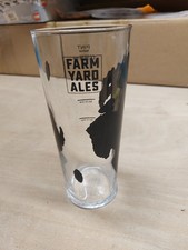 Farm Yard Ales, Was Farm Yard Brew Co, Pint Glass, 1/3, 1/2 Lines. Brand New OBM