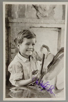 Autogramm deutscher Film Schauspieler Kinderstar Oliver Grimm um 1955 (131928)