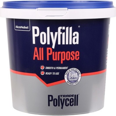 Polycell Trade Polyfilla Fertigmischung Allzweck Wandspachtel weiß 2 kg