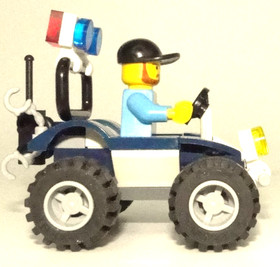 Used LEGO #60006 City POLICE ATV - w/ Minifigures & Manual
