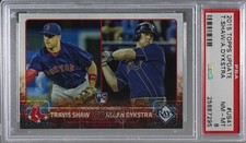 2015 Topps Update Rookie Combos Travis Shaw Allan Dykstra #US41 PSA 8 1c7