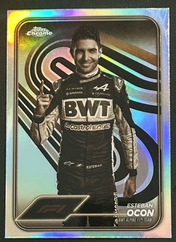 2024 Topps Chrome Formula 1 - F1 Drivers Sepia Refractor #9 Esteban Ocon BWT 